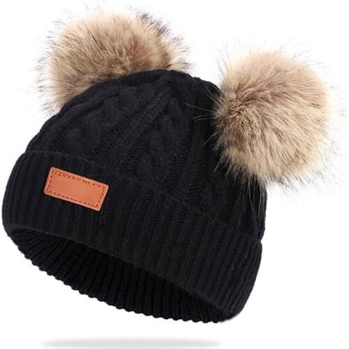 2021 Winter Childrens Hats, Baby Hats, Baby Hats, Warm Knitted Hats, Woolen Caps, Winter Outdoor Hats, Ear Protection Caps