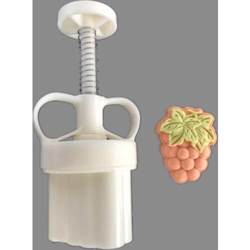Moon Cake Molds Grapes Shaped Design Hand Pressure Fondant Decoration Cookie Cutter for Baking DIY Cookie Baking Gadgets