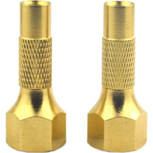 2pcs Tire Repair Tools Heavy Duty Screw-On Brass Tire Air Chuck for Car Tyre Inflator Compressor Gauge Accessories