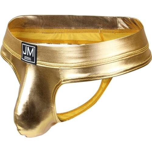 Leather Thong Underwear Mens Sexy Charm Underpants Absorbing Breathable Comfort Sassy Men Underwear Briefs ropa interior hombre