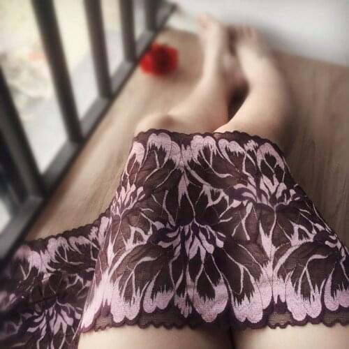 2M/lot 22cm wide deep sauce purple elastic lace accessories bilateral hollow lace skirt hem accessories Z1534