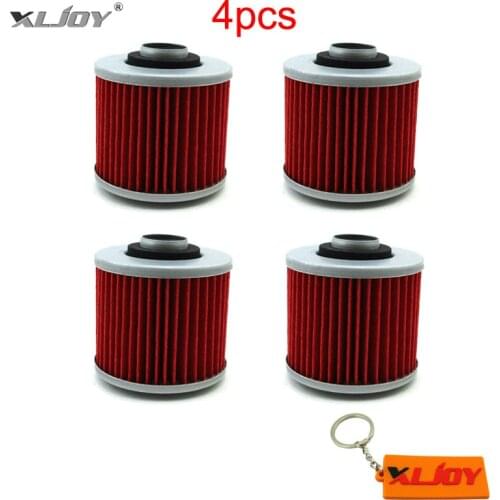 4x Oil Filter For Yamaha SR400 TT600R XT600E YFM600 XVS125 XVS400 XV535 XV1100 XV750 XC200 XV250 XT500 TT500 TT250 XV920 XZ550