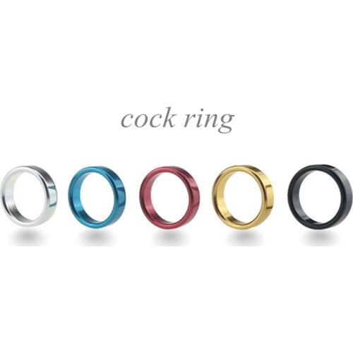 Metal Aluminum Penis Rings Male Cock Ring Delayed Ejaculation Adult Products Casing Delay Lock Loops Penis Ring Sex Toys for Men