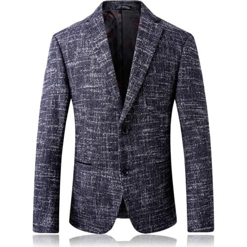 Spring autumn men 2019 mens woolen suit Jacket slim fit Mens classic smart casual Blazer for male S-4XL 6218