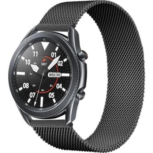 Magnetic strap For Samsung Galaxy watch 3 45mm/Active 2/46mm/42mm Gear S3 Frontier 20mm 22mm bracelet Huawei GT/2/2e/Pro band
