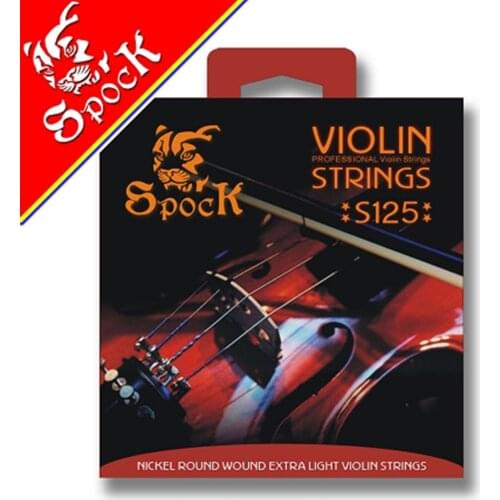 Spock S125 Aluminum Alloy Violin Strings Plated High Carbon Steel Core Aluminum Alloy Wound fit for 3/4 4/4 Violin