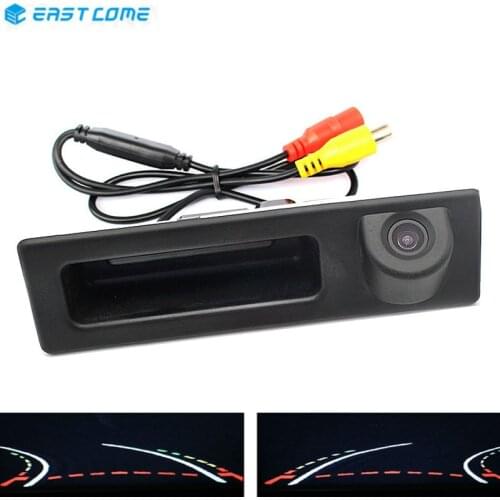 Trajectory Tracks Car Rear View Camera 1080P Trunk Handle For BMW X1 X3 X4 X5 F30 F31 F34 F10 F25 F26 E84 Car Camera