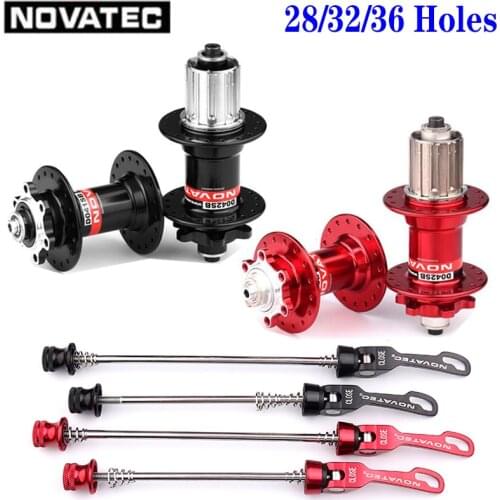 Novatec D041SB D042SB Hub Road MTB Bicycle Disc Card Brake Hub 32 36 Holes Red Black 8/9/10/11 speed Mountain Bike bearing Hubs