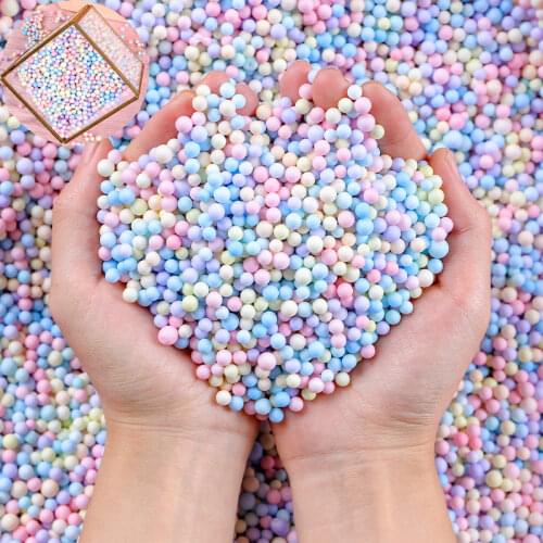 DIY Macaron Color Bubble Ball Meteor Gift Box Slime Filling Particles Gift Decoration Accessories 10g 25g / 50g Bag