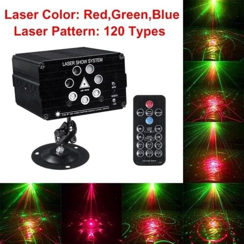 120 Patterns DJ Projector Stage Lights LED RGB Lighting Disco Light EU