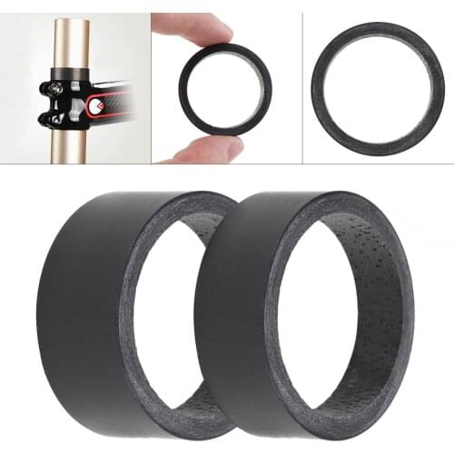 15-20mm High Strength Full Carbon Fibre Bike Fork Headset Spacer Mountain/Road Bicycle for 1 1/8"(28.6mm) Stem