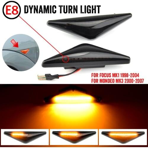 2pcs Side Repeater Light Lamp LED Side Marker Dynamic Turn Signal Light Blinker Lamp For Ford For Focus Mk1 For Mondeo Mk3