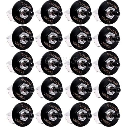 20Pcs 3 Way Toggle Switch Pickup Selector Switch Box Knob for Electric Guitar Replacement