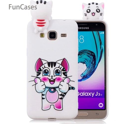 3D Unicorn Phone Case sFor Hoesjes Samsung J3 Soft Silicone Back Cover Positivo Jewelled Phone Case Samsung Galaxy J310 2016 New