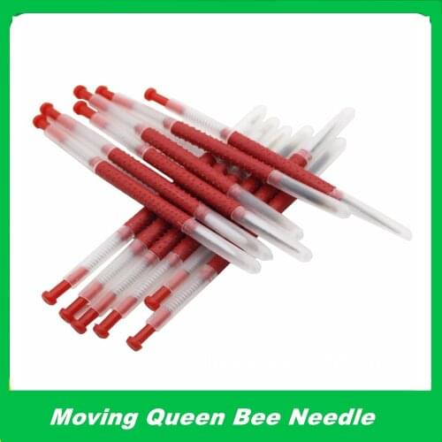 5 pcs Beekeeping Grafting Tools Fertility Bee Queen Larva Apiculture Red Transfer Needle Retractable Insect Grafting Equipment