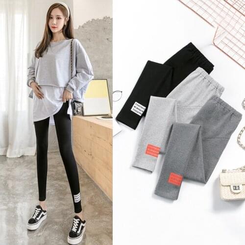 881# Maternity Pants Spring Autumn Cotton Adjustable Elastic Waist Belly Support Pants Maternity Leggings Maternity Trousers