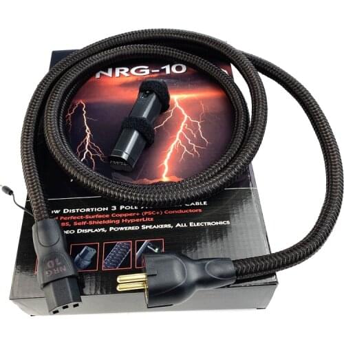 Audiophile NRG-10 Power Cable 6 ft/1.8M 72V DBS with Original box US & EU AC Plug