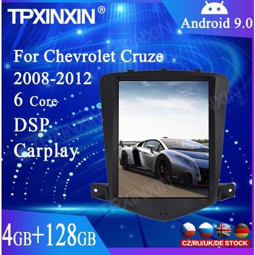 4GB +128G Android 9.0 For Chevrolet CRUZE 2008-2012 Tesla Style Car GPS Navigation Stereo Head Unit Multimedia Player Auto Radio