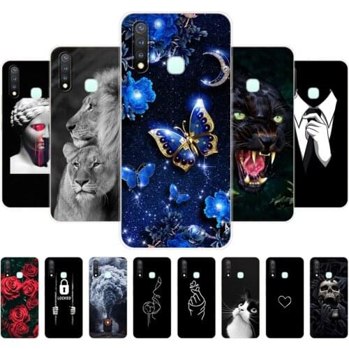 For Vivo Y19 Case 6.53'' Soft TPU Silicon Cover For Vivo Y19 Y 19 VivoY19 Case Phone Back Protective Bumper Shell Bag Coque