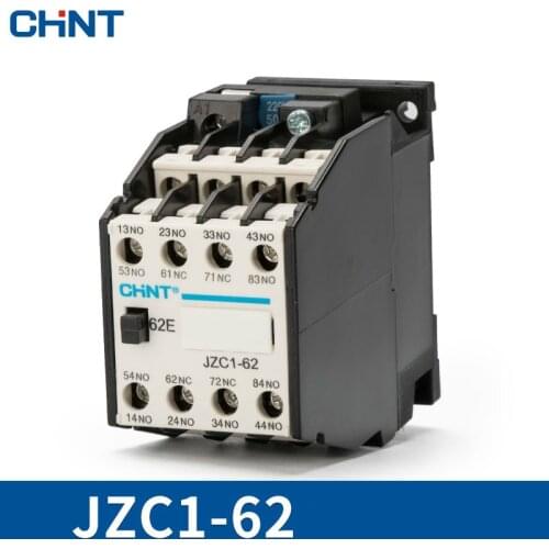 CHINT Contact Type Relay JZC1-62 JZC1-80 JZC1-53 220V 380V 110V 24v Communication Contactor