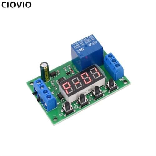 CIOVIO 2PCS Multi-function delay time relay module pulse isolated trigger cycle counting 10A multi-purpose time relay module 10A