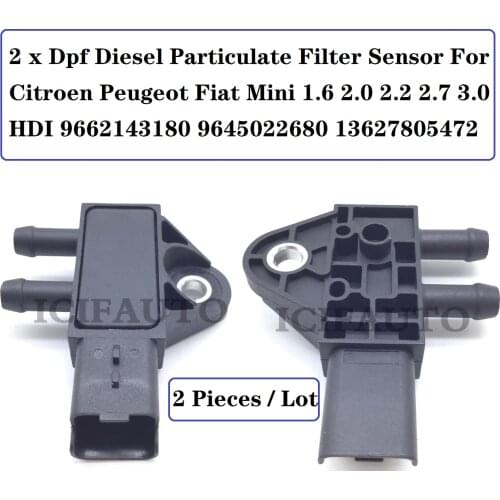 13627805472 DPF EXHAUST DIFFERENTIAL PRESSURE SENSOR FOR CITROEN PEUGEOT FIAT MINI 1.6 2.0 2.2 2.7 3.0 HDI 9662143180 9645022680