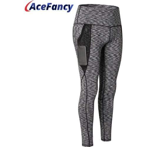 Acefacy Stretchy Leggings Sport Women Fitness Squatproof Yoga Leggings Skinny 62504 Womens Tracksuit Tights Sport Woman