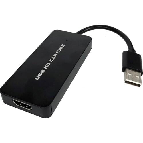 HDMI to USB2.0 Video Capture 1080P60fps for Wins, work for third-party video capture and stream software, like OBS, PotPlayer