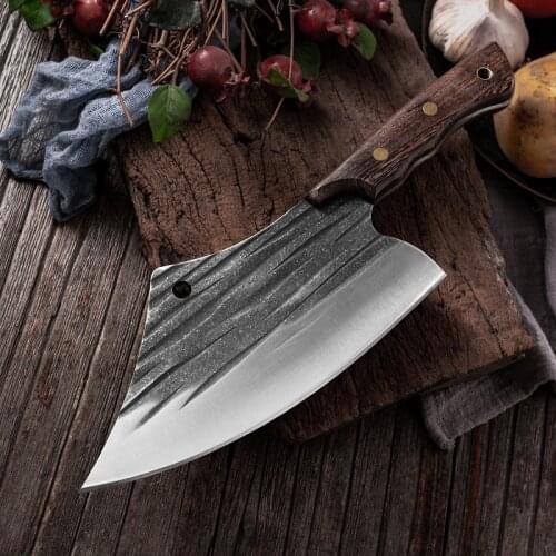 Chopping Butcher Kitchen Knife High Hardness Stainless Steel Chopper Cleaver Slaughter Hand-Forged Dual-purpose Axe Knives Tools