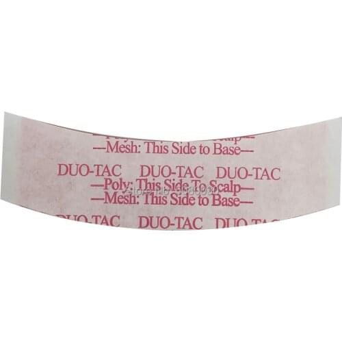 36pcs/lot DUO- TAC tape Lace Front Wig Support Strong Double Tape For Toupee/Hair Extension/Lace Wig Tape size 7.6*2.2cm