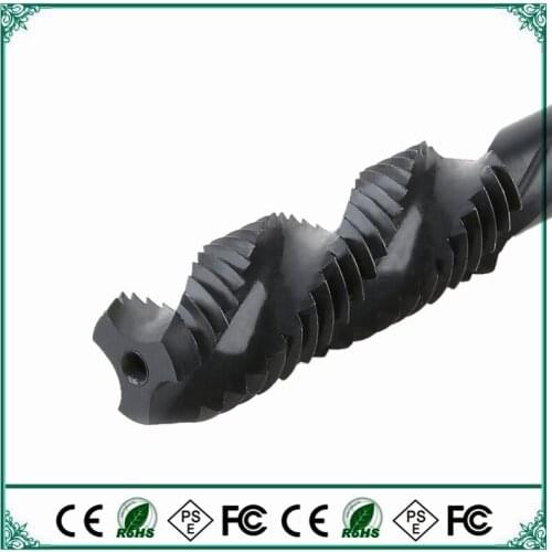 Taps M2-M16 HSS Nitriding black spiral high performance thread Tapping steel stainless steel processing 10PCS