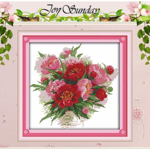 The Bright Flowers Patterns Counted Cross Stitch 11CT 14CT Cross Stitch Set Wholesale Cross-stitch Kit Embroidery Needlework