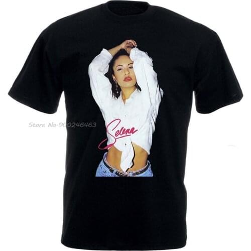 New Rare Selena Quintanilla T Shirt Top Black Usasz Limmited Edition Men Cotton Tees Tops Anime Harajuku Streetwear