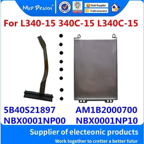New Hard Disk Drive HDD Caddy Bracket Tray+ SSD HDD Cable For Lenovo L340-15 340C-15 L340C-15 L340-15IRH NBX0001NP00 NBX0001NP10