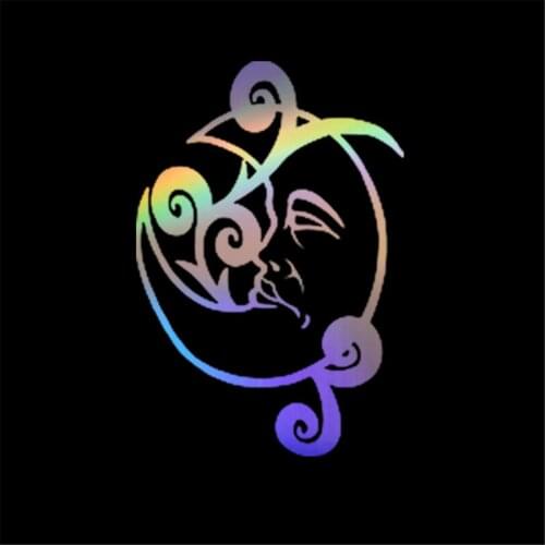 Half Moon Creative Sticker Car Window Removable Vinyl Decal Kids Room Wall Decor