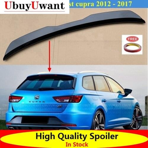 UbuyUwant Roof Lip Spoiler Universal For Seat LEON ST Cupra 2012-2017 Hatchback Spoiler ABS Car Tail Wing Decoration