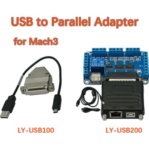 USB to Parallel Adapter CNC Router Controller For MACH3 LY-USB100 UC100 UC100 USB to LPT Port Adapter CNC Router Controller