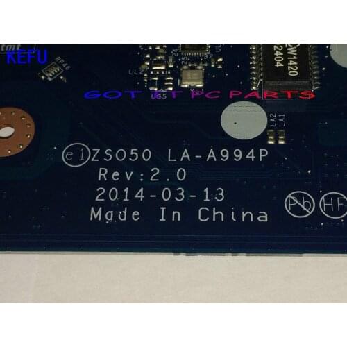 Available. new item, ZSO50 LA-A994P Laptop motherboard Suitable for HP 15-R 15T-R NOTEBOOK PC,onboard processor.（qualified ok)