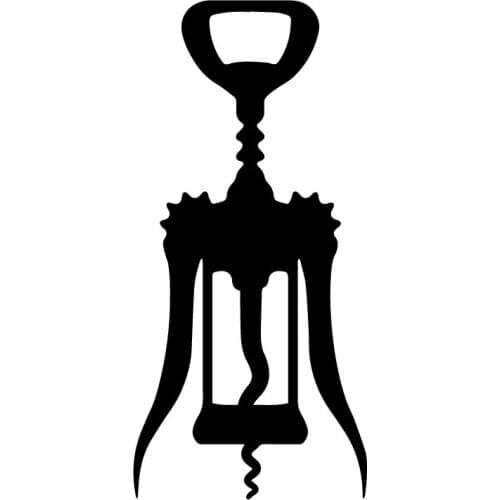 8X16.7CM Wine Cork Opener Funny Vinyl Car Sticker Scratch Occlusion Vinyl Decals