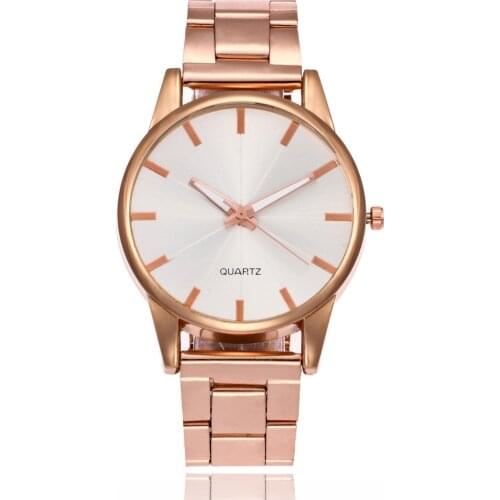 Womens Wristwatch Bracelet Watch Rose Gold Elegant Ladies Watch Stainless Steel Female Quartz Wrist Watch Reloj Mujer