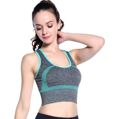 SVOKOR Bra Sportswear Push Up Running Bra Top Padded Training Workout Active Jogger Women Fitness Gym Bra Ombre