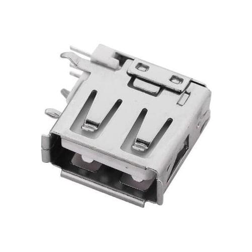 10pcs/lot USB 2.0 4Pin A Type Female Socket Connector Side Pin Short Body Volume for Data Transmission Charging