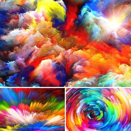 5D DIY Diamond Painting Colorful Flower Kit Full Drill Square Round Embroidery Mosaic Art Picture of Rhinestones Home Decoration