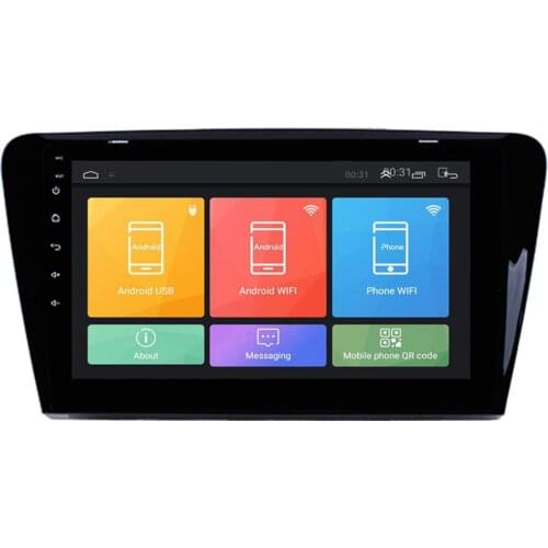 RoverOne Car GPS Navigation For Skoda Octavia 2015 2016 2017 Touch Screen Android 8.1 Radio Stereo Audio Player + Reverse Camera