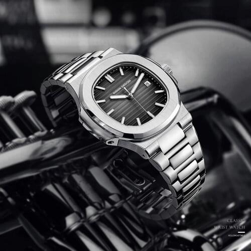 Top Brand Luxury DIDUN 2021Men Automatic Mechanical Sports Watches Male Military Steel Luminous Hand Nautilus Wristwatch