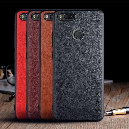 Case for Xiaomi Mi A1 5X funda luxury Vintage Leather skin capa hard phone cover for xiaomi mi a1 case coque