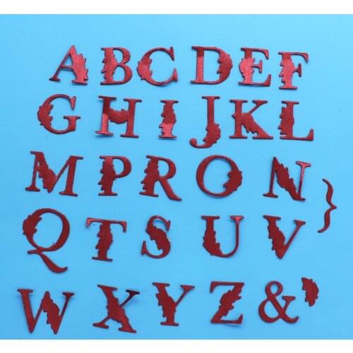 Alphabet Metal Cutting Dies Scrapbooking Photo Album Cards Making Decorative Mold Craft Stencil Stamps and Slimline Dies 2020