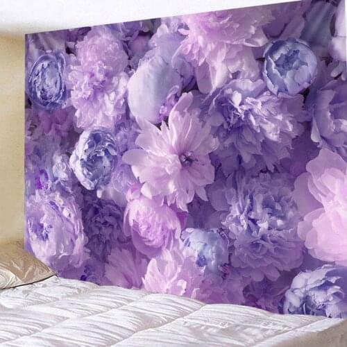 Tapestry Wall Hanging Large psychedelic multi-function Bed Spread Beach Towel Table Cloth Yoga Mat Home Dec Flower Rose Design