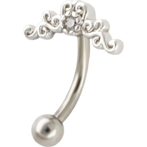 JHJT 16G Eyebrow Ring 316L Surgical Steel Cartilage Studs Piercing Body Jewelry