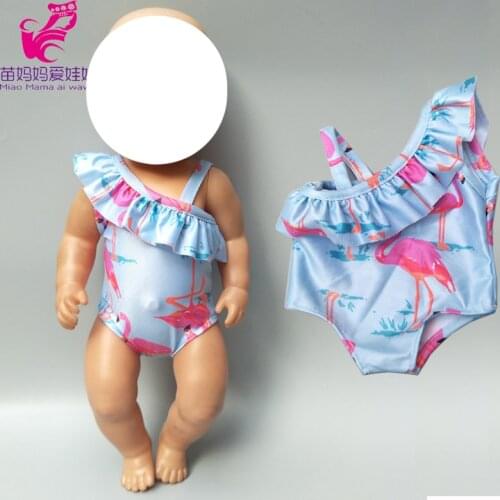 Baby doll clothes for 43cm born doll swim clothes 18 inch og doll summer bikini